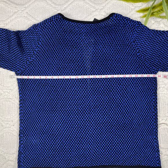NWT ESMARA | Blue & Black Knit Open-Front Cardigan | Women's - Picture 11 of 12